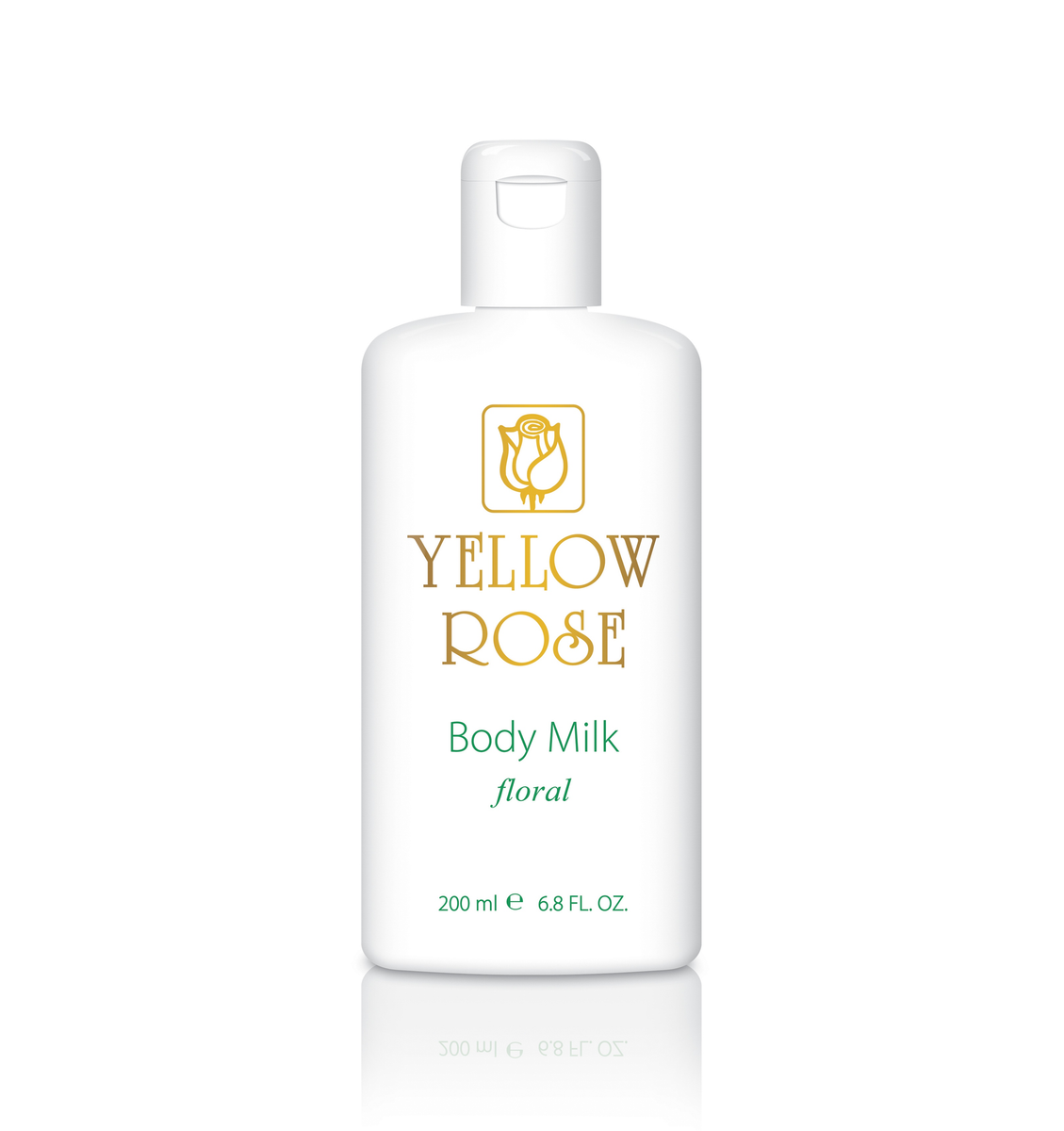 BODY MILK Floral 200ml Yellow Rose Cosmetics London