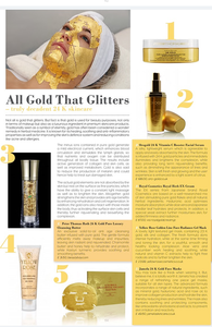 23K Gold Benefits in Skin Care - Yellow Rose Golden Line Radiance Gel Mask